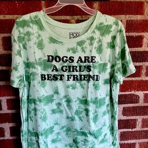 Green tie dye tshirt